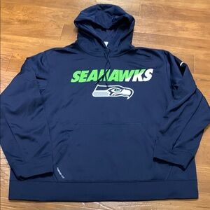 Nike Navy Blue Seahawks Hoodie